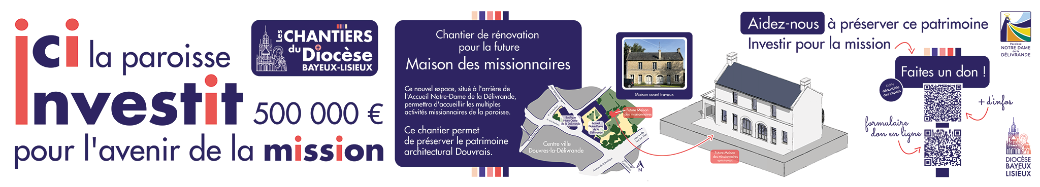 Bandeau projet maison des missionnaires Douvres